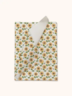 Sunflower and Bees Tissue Paper