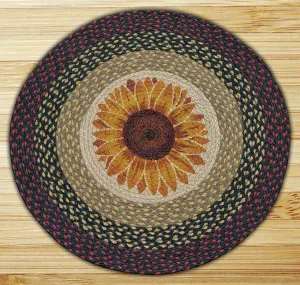 Sunflower Round Patch Rug