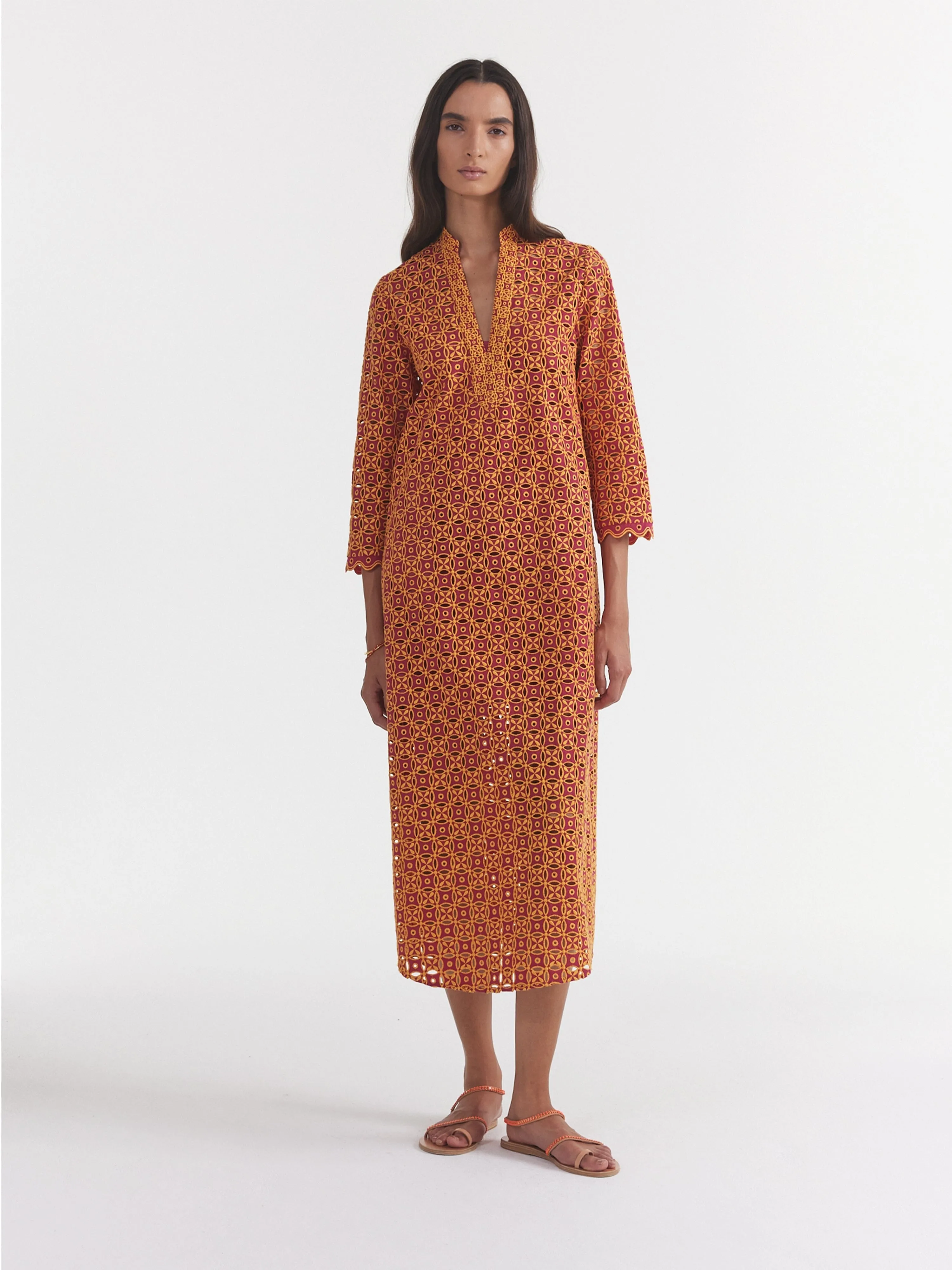 Suni Kurta in Berry Apricot