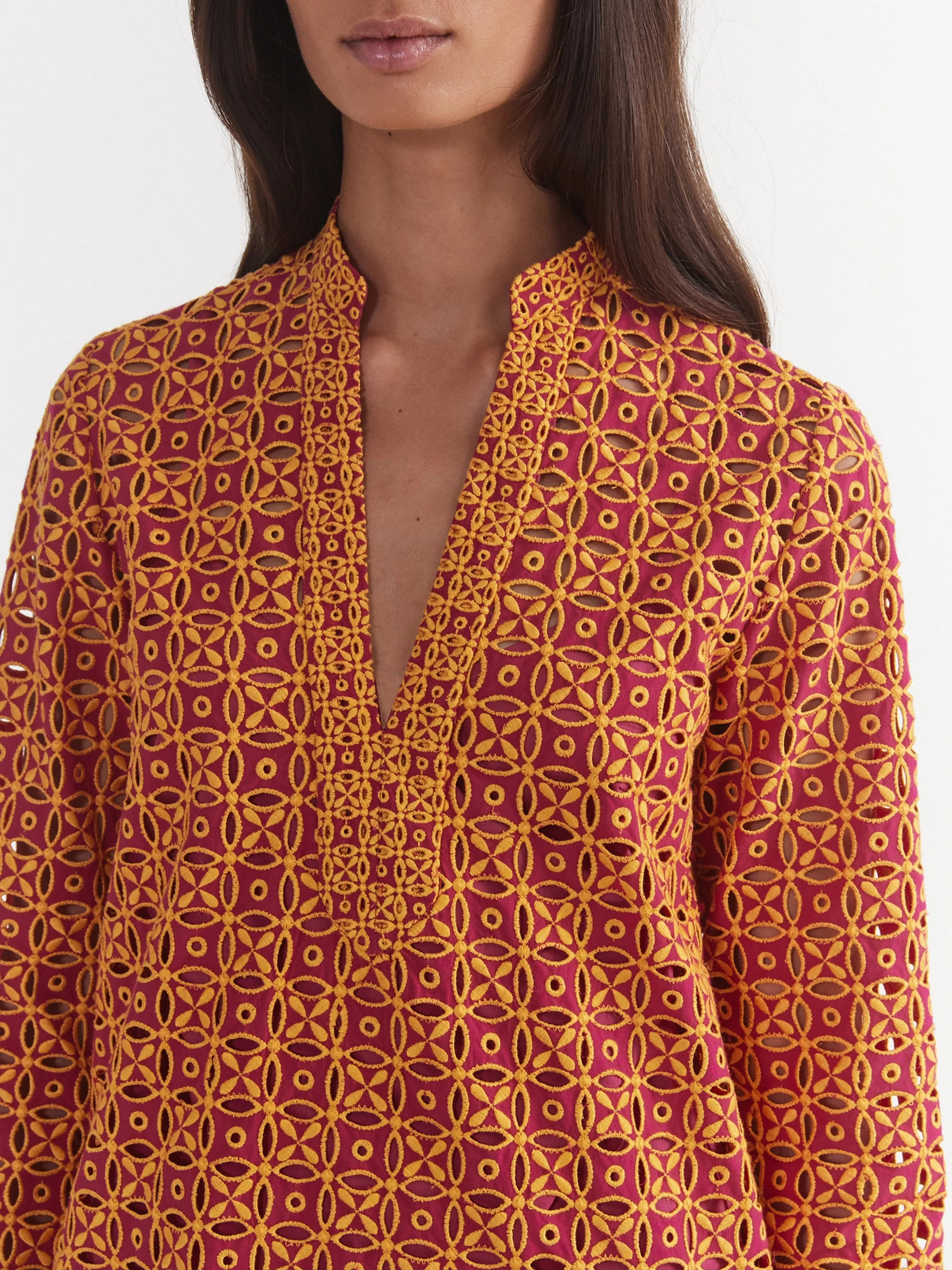 Suni Kurta in Berry Apricot