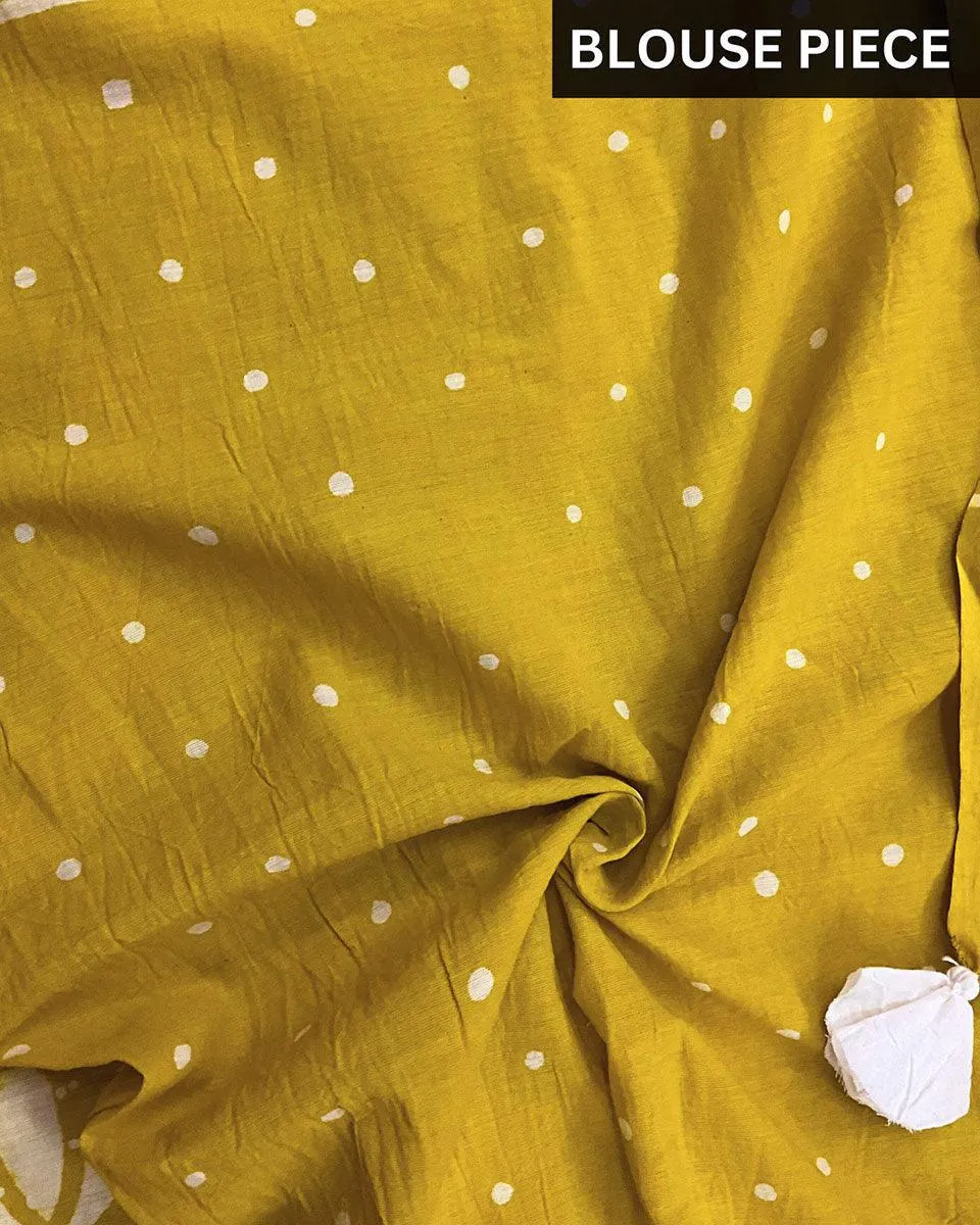 Sunny Feeling Handblockprinted Cotton Saree