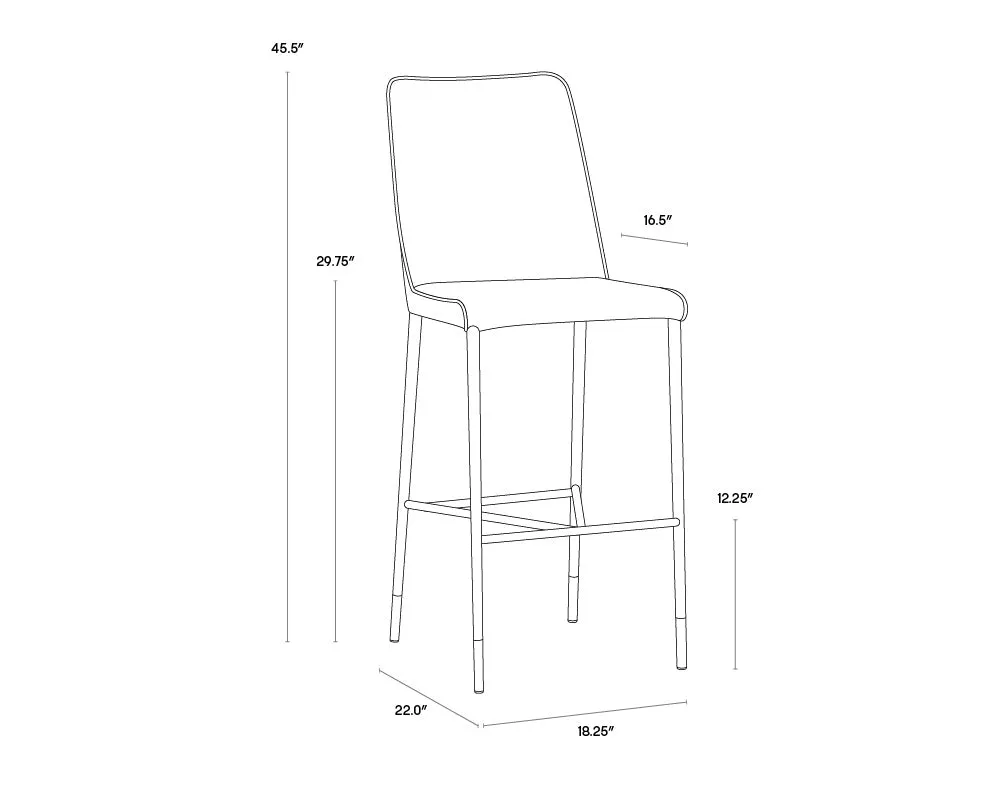 Sunpan Klaus Barstool