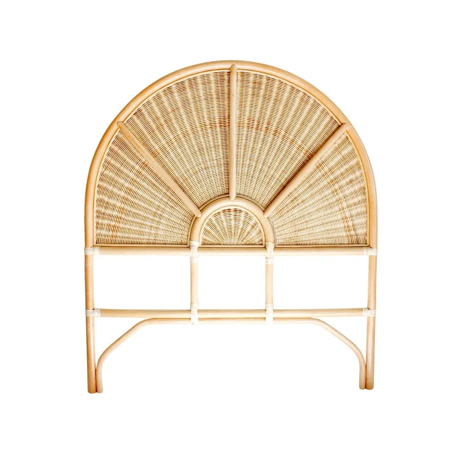 Sunrise Rattan & Wicker Bedhead King Single Size Natural