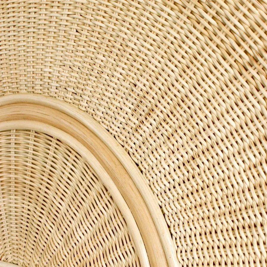 Sunrise Rattan & Wicker Bedhead King Single Size Natural