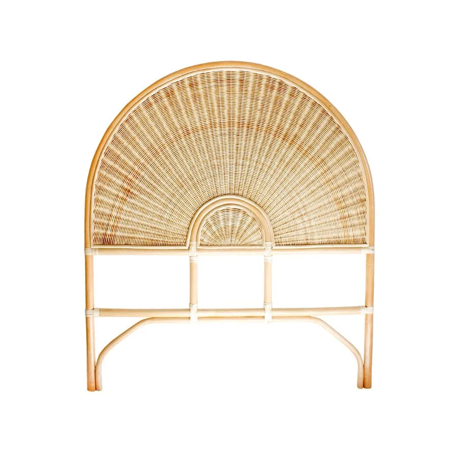 Sunrise Rattan & Wicker Bedhead King Single Size Natural