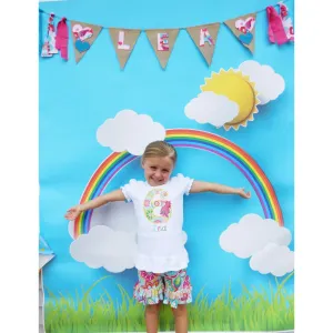 Sunshine and Rainbows Printed Backdrop