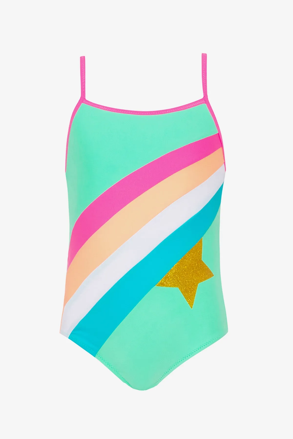 Sunuva Rainbow Star Girls Swimsuit (Size 2/3 left)