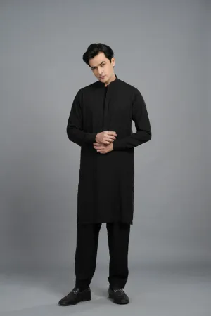 Super Black Kurta Style | Shalwar Kameez SQ-12