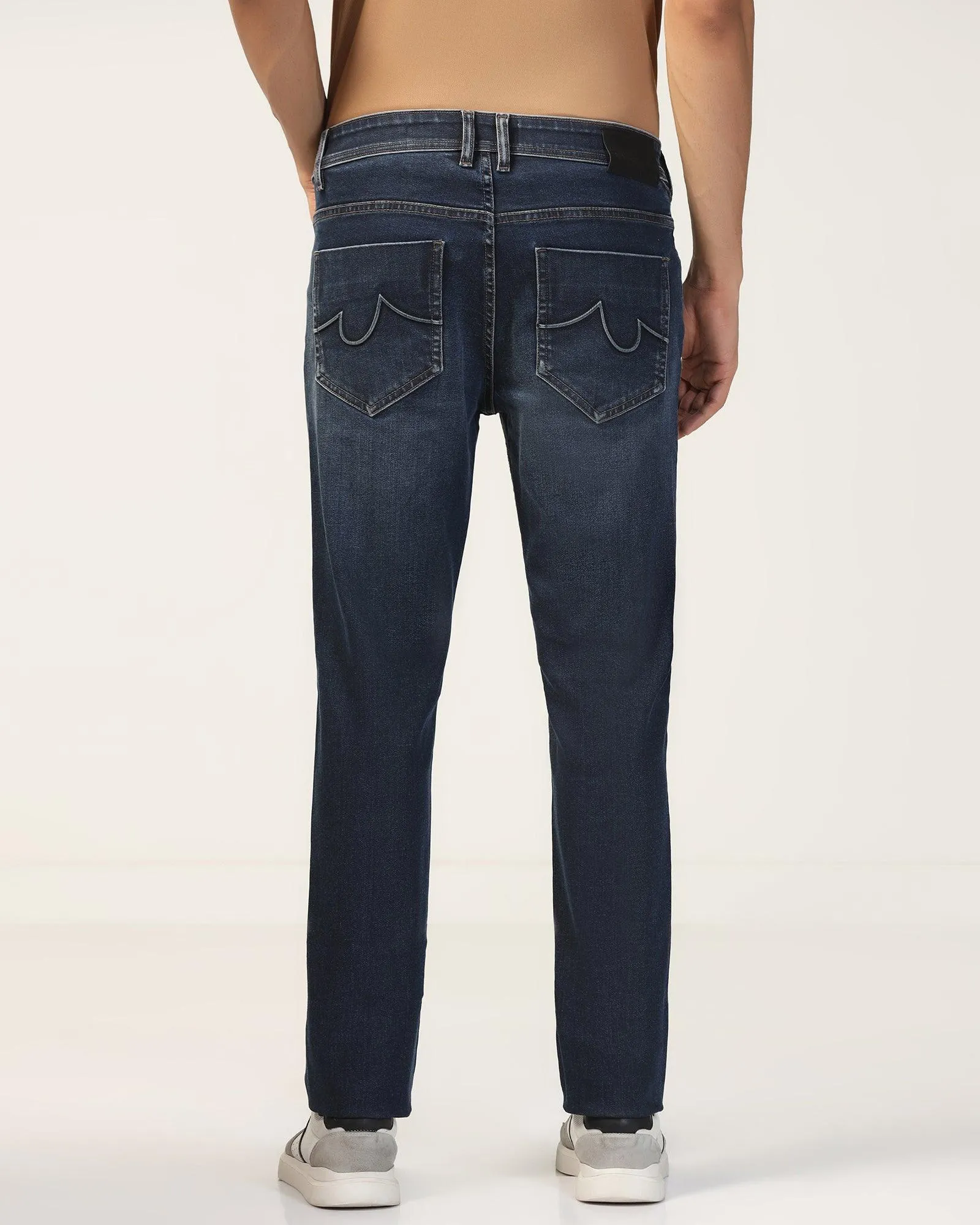 Super Clean Slim Comfort Buff Fit Indigo Blue Jeans - Emma