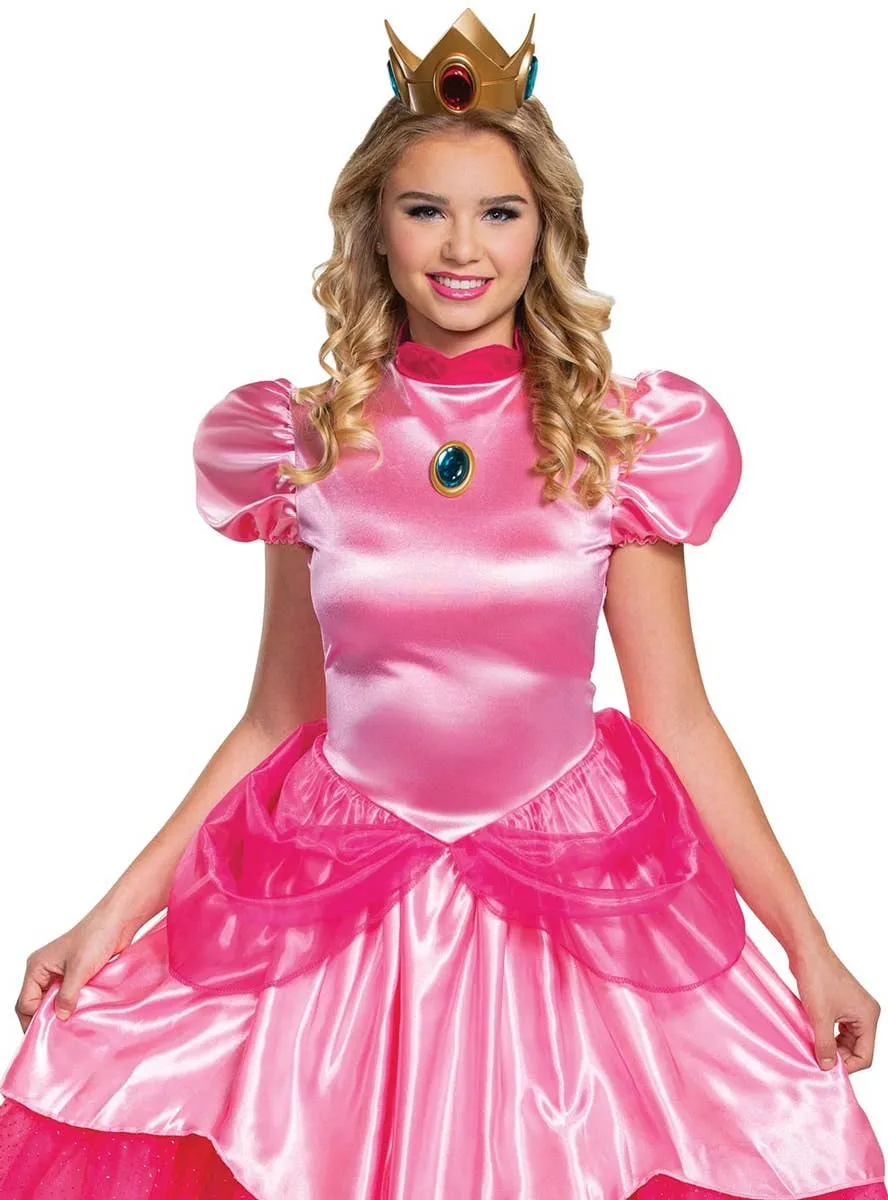 Super Mario Princess Peach Deluxe Plus Size Womens Costume