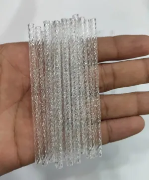 Super Shop Transparent Nalki Pipe for Toran Making, Latkan Making, Macrame, Decoration