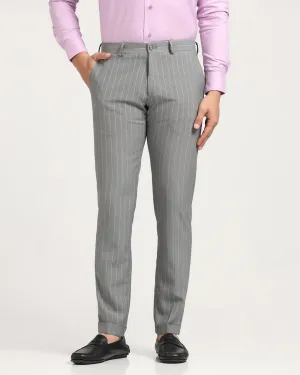 Super Slim Phoenix Formal Charcoal Striped Trouser - Hamlet