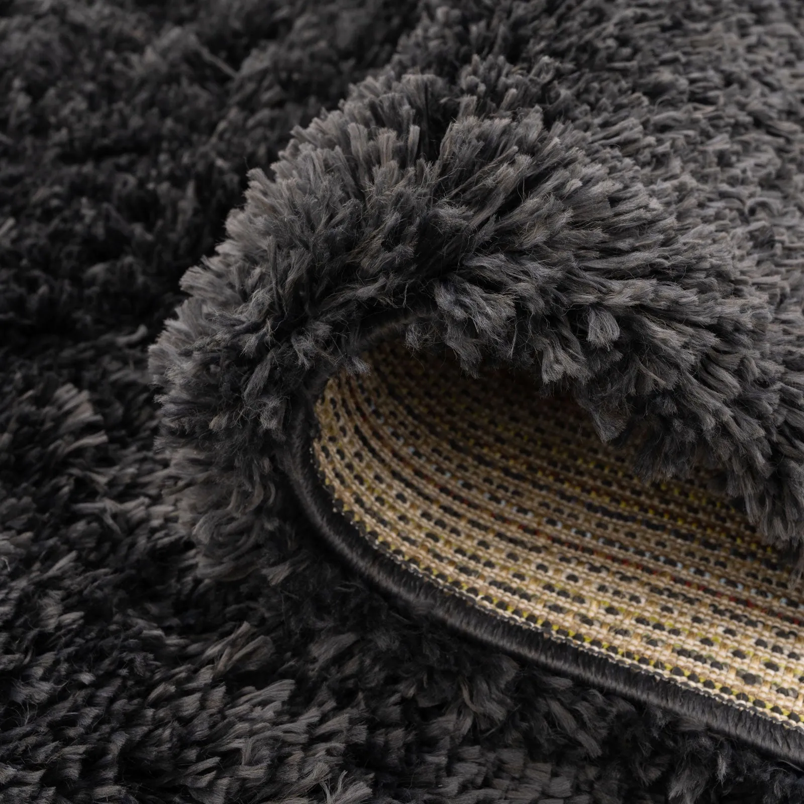 Super Soft Luxury Charcoal Shaggy Rug