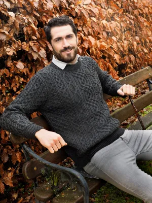 SUPER SOFT MERINO CREW NECK IRISH ARAN