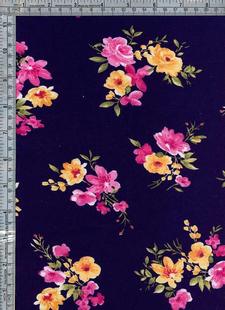 SUPER SOFT POLYESTER SPANDEX DBP / DTY BRUSHED FLORAL [NFF210522-009]