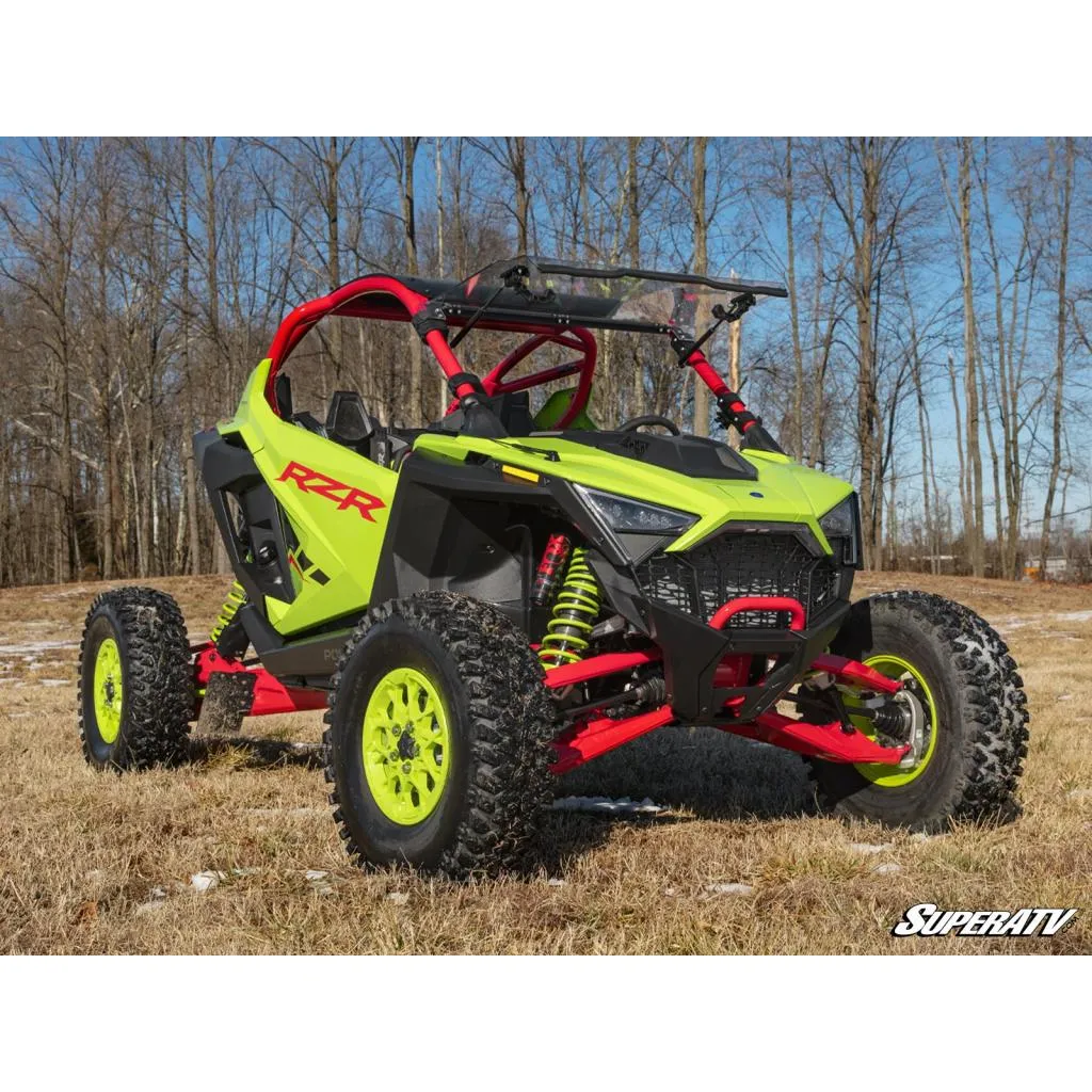 SuperATV Polaris RZR Pro R Scratch-Resistant Flip Windshield