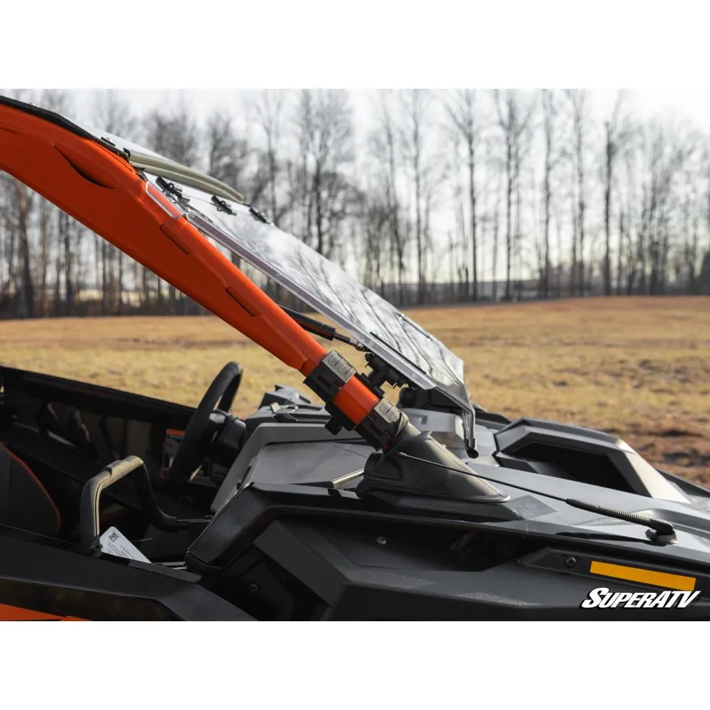 SuperATV Polaris RZR Pro R Scratch-Resistant Flip Windshield