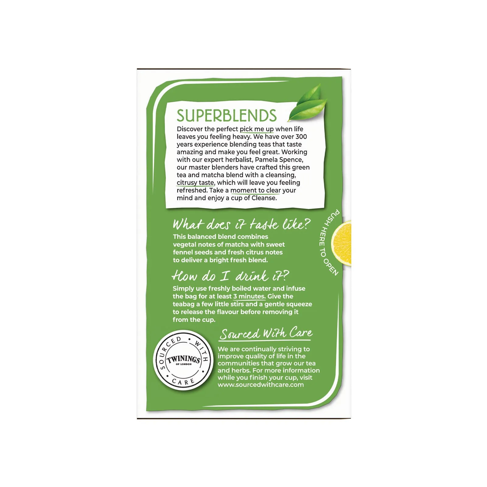 Superblends Cleanse Matcha - 20 Envelopes