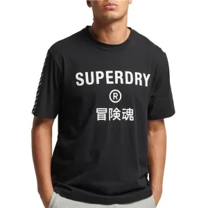 SUPERDRY CODE CORE SPORT TEE BLACK M1011360B-02A