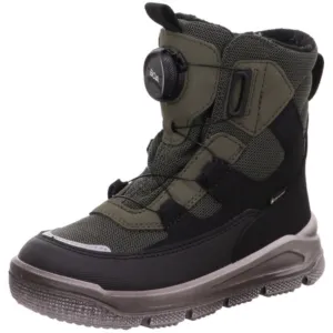 Superfit Black/Green Mars Boots With Warm Lining