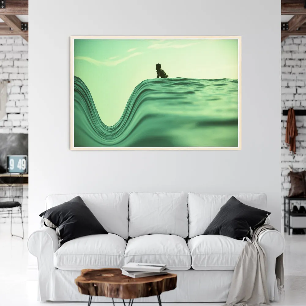 Surf Art Print "The Dip" Surreal Surf Series