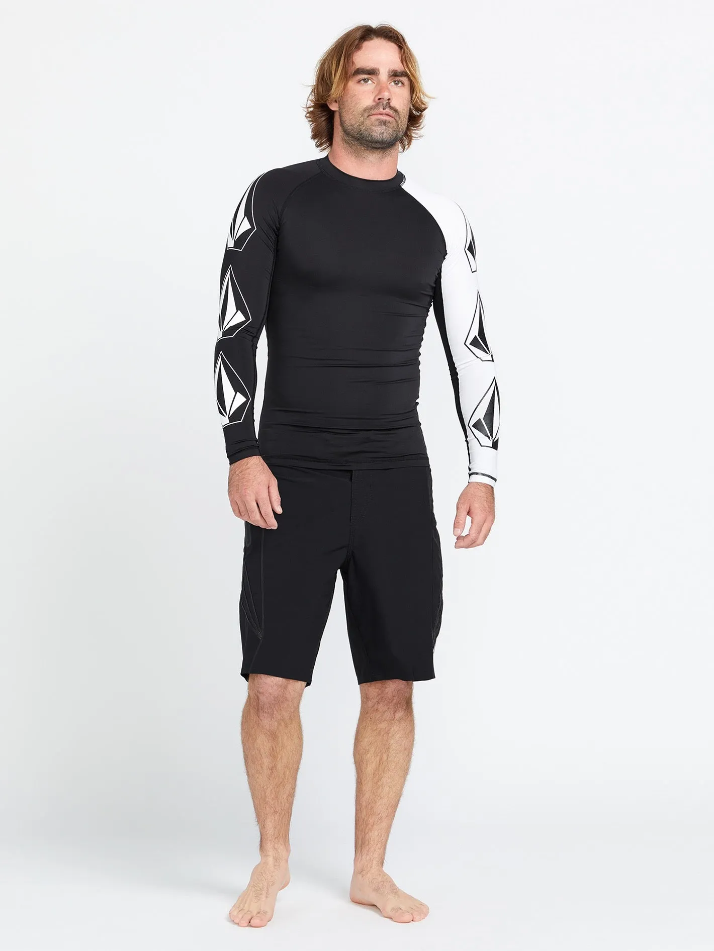 Surf Vitals Jack Robinson Long Sleeve Rashguard - Black