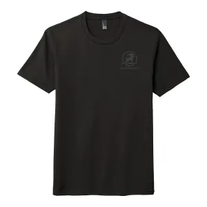 SURFGOAT Short-Sleeved "GHOST" Tee (Black / Dark Gray)