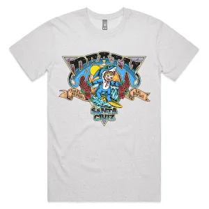 Surfin' Kewpie T-Shirt (White Marle)