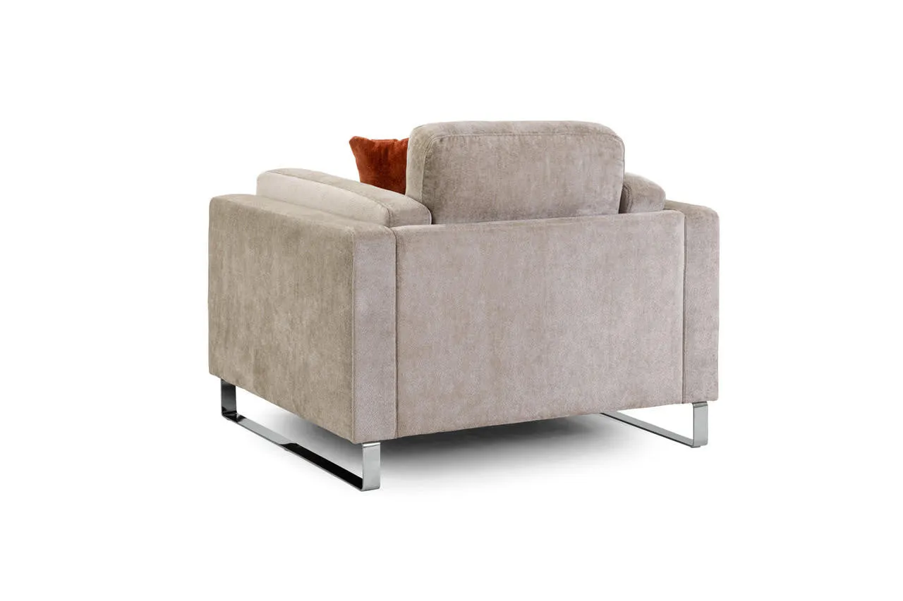 Surrey Sofa - Beige Armchair - 115 CM