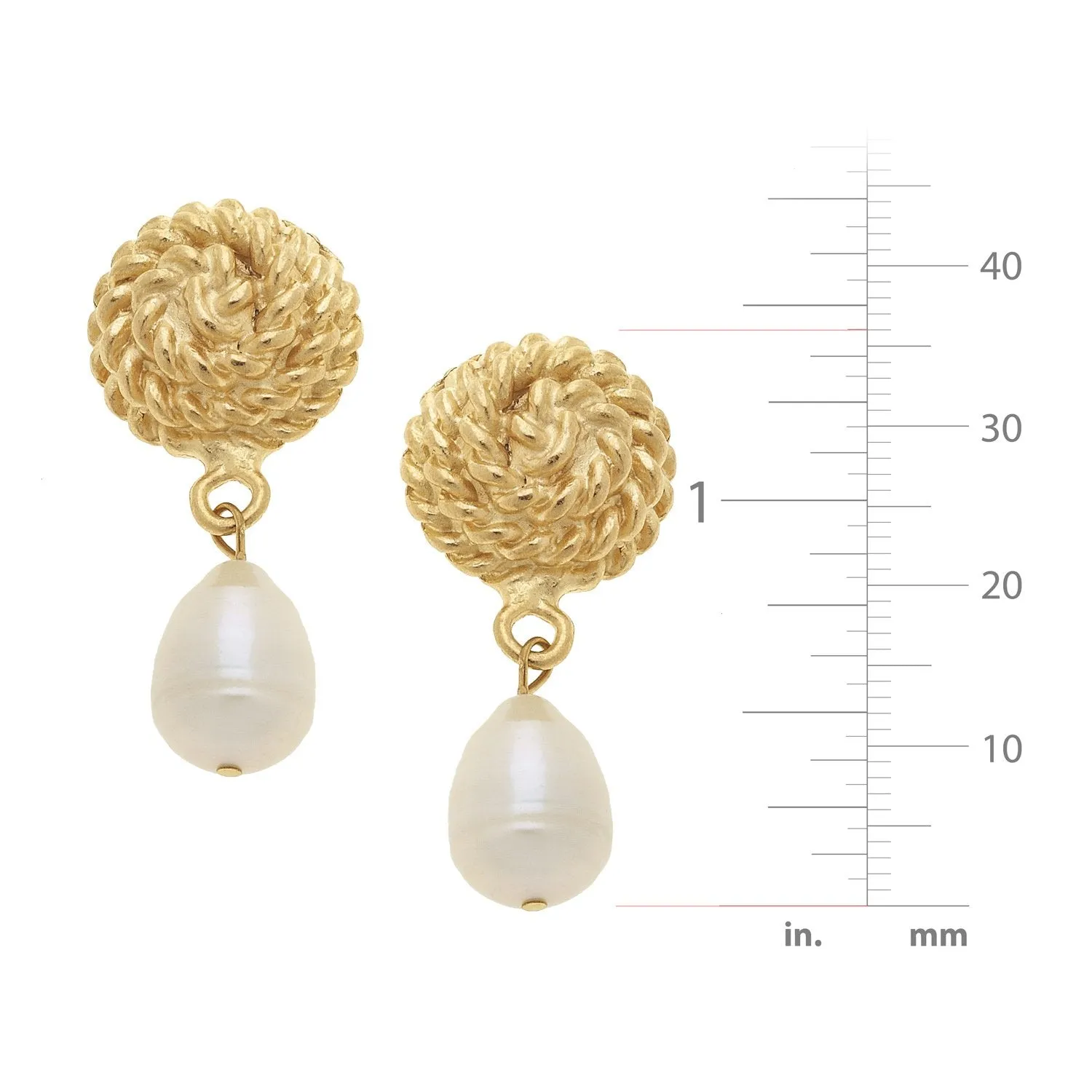 Susan Shaw Pearl Rope Earrings