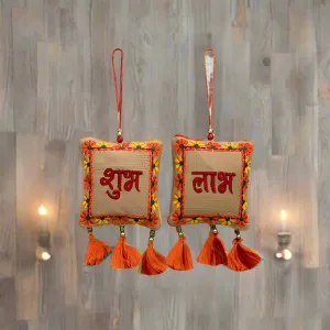 Sustainable Shubh Labh Hangings  (Jute)