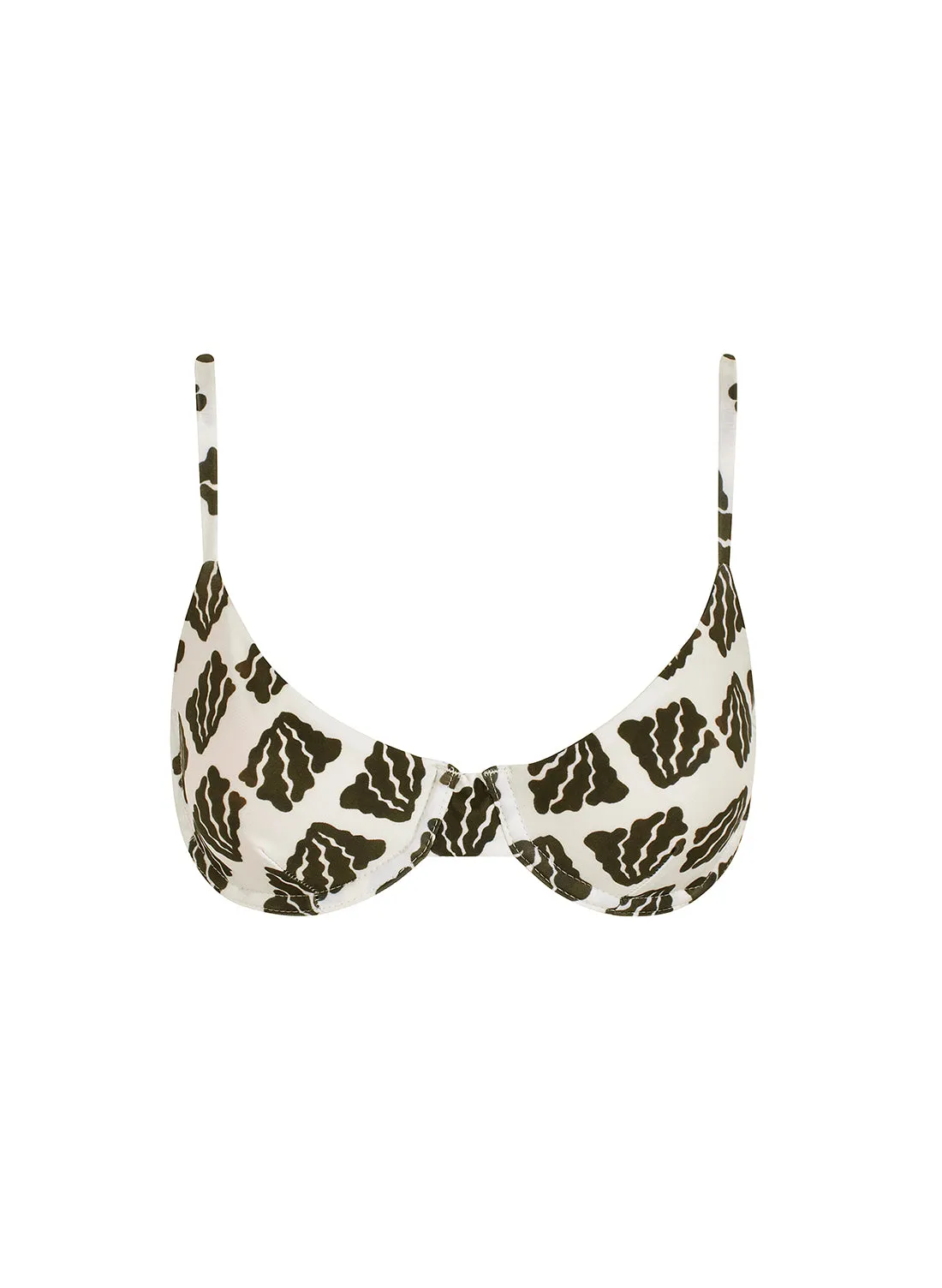 sustainable swimwear eva top algea print