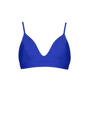 sustainable swimwear top ollie deep blue