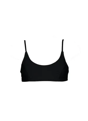 sustainable swimwear top zoe full black