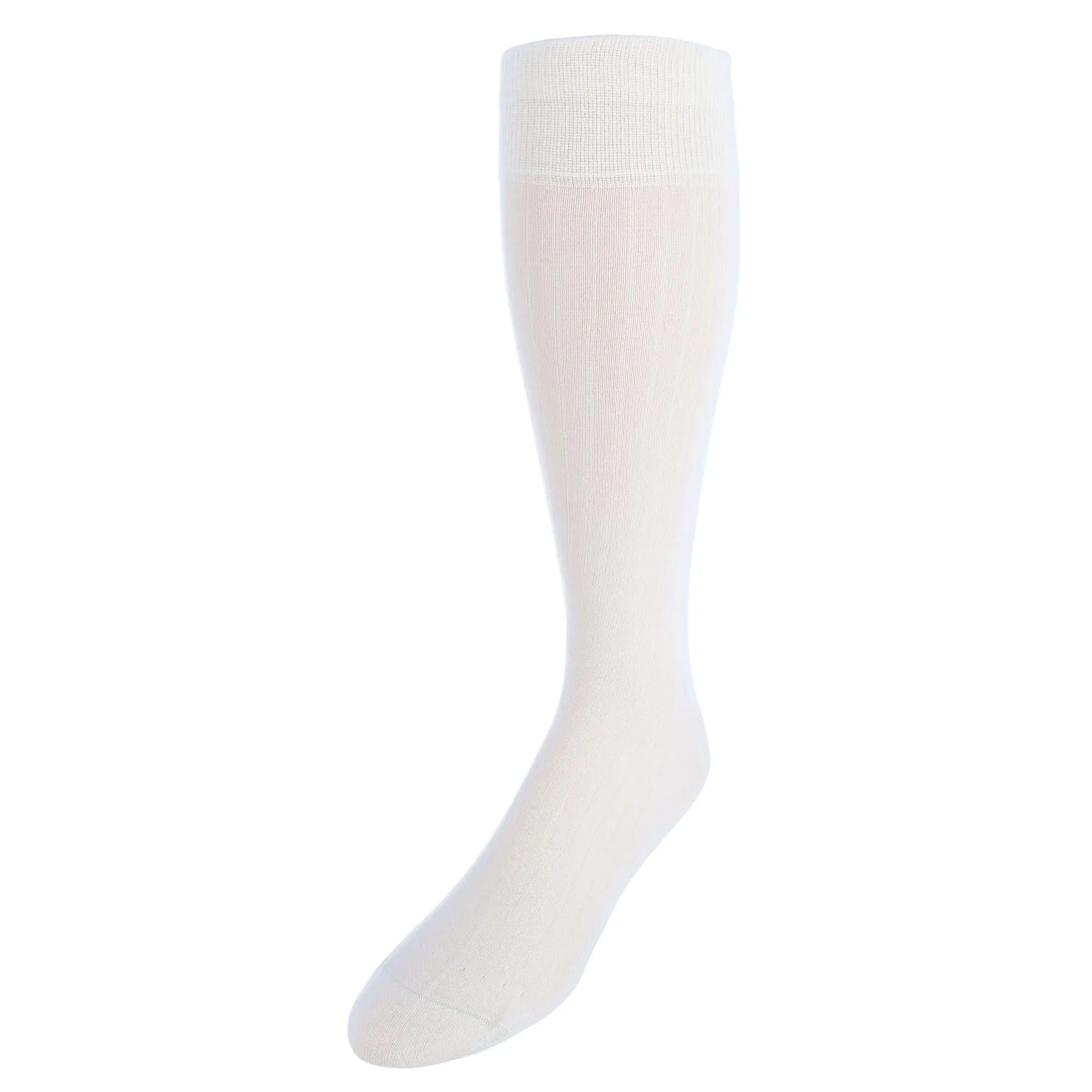 Sutton Fine Merino Wool Solid Color Ribbed Socks