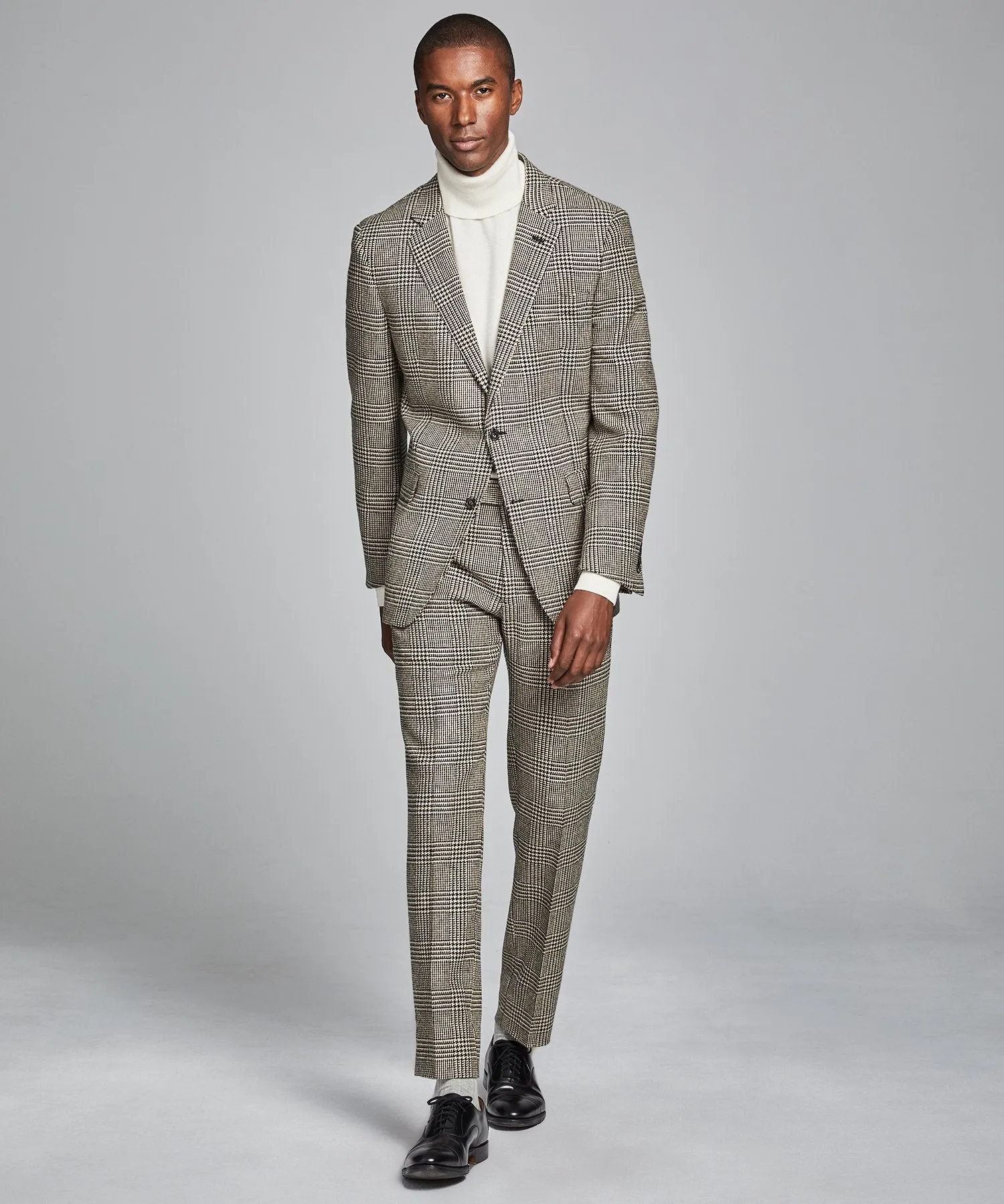 Sutton Glen Plaid Suit Trouser in Wool/Silk