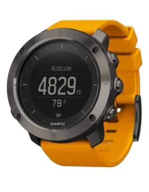 Suunto Traverse Amber - Black Case - Orange Silicone Strap