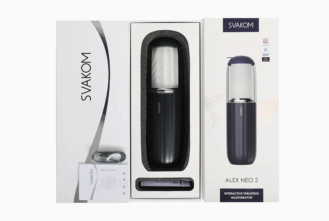 Svakom Alex Neo 2 Interactive Thrusting Rechargeable Masturbator