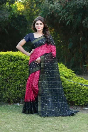 SVB Saree Red Colour  Art Silk saree With Blouse Piece