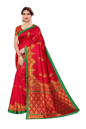 SVB SAREE Women's Red colour Beautifull Saree