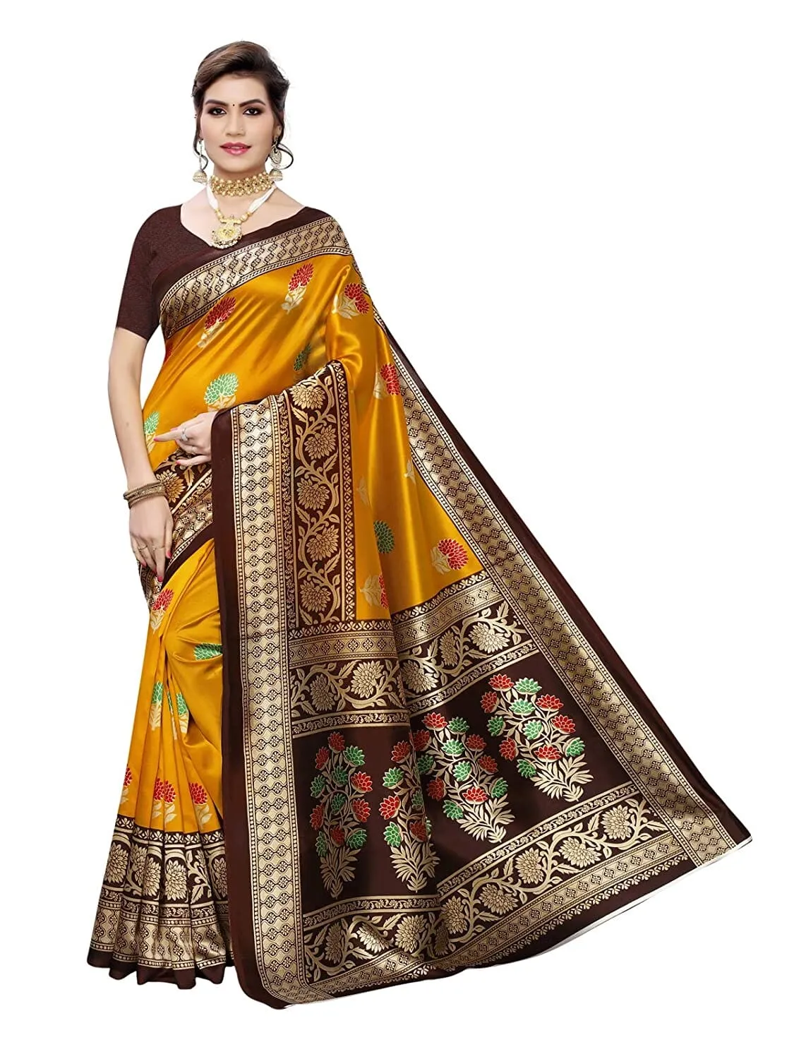 SVB Saree Yellow Colour Cotton Silk Saree