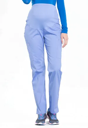 SVH - Respiratory Therapy - WW220 Light Blue Cherokee Women's Maternity Straight Leg Pant