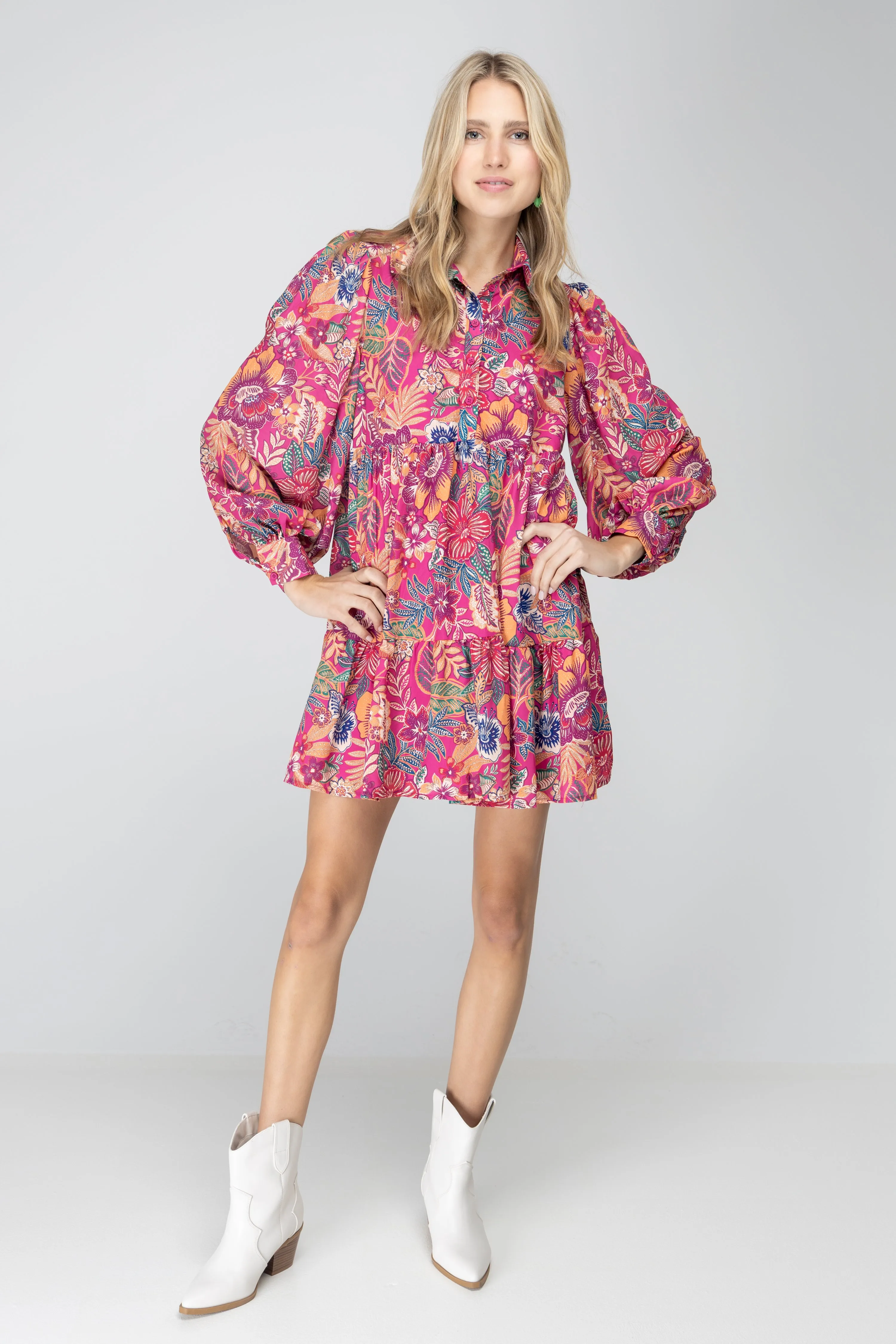 Sway with the Blossoms Mini Dress