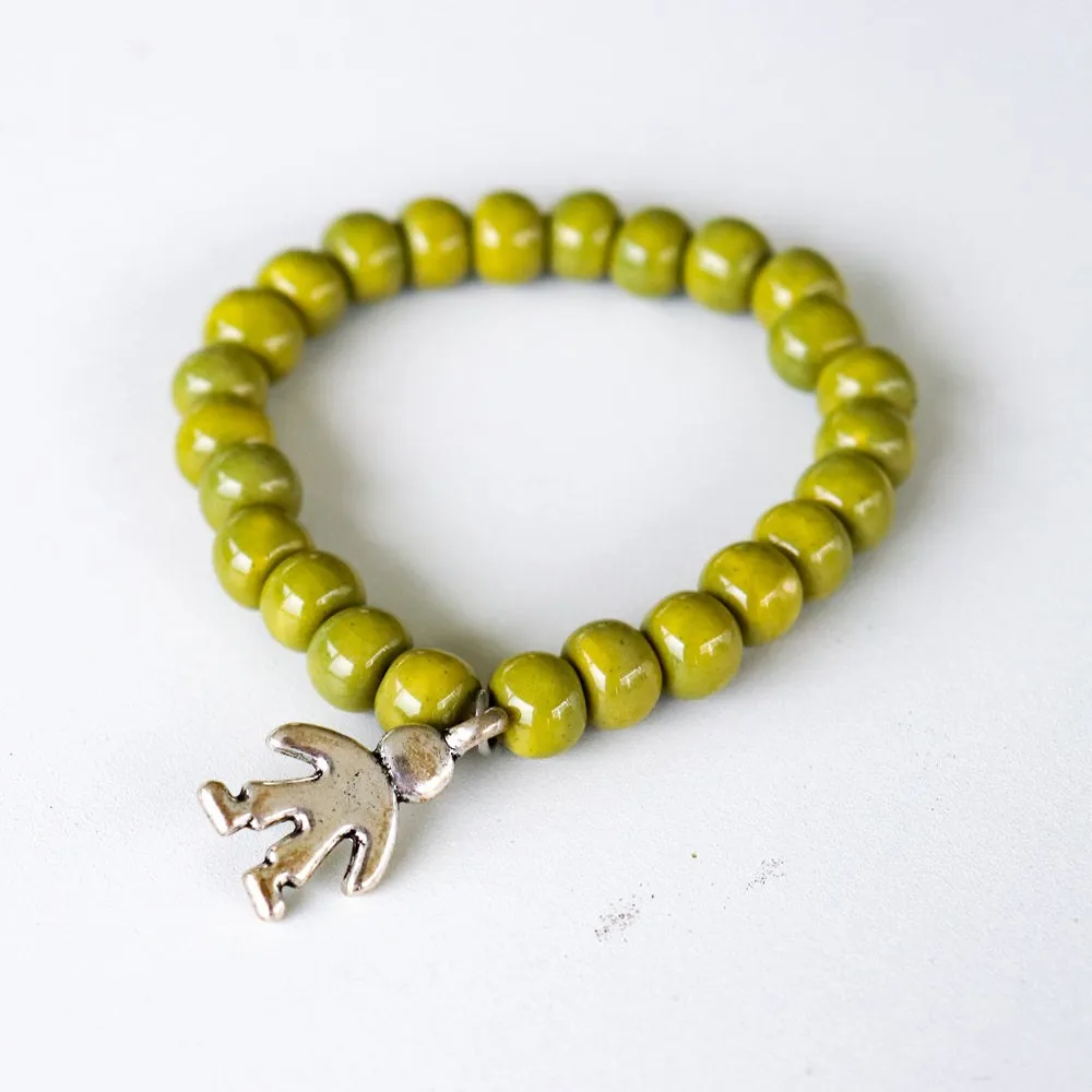 SwaziMUD™ Green Charm Bracelet