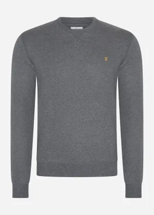 Sweatshirt tim new crew - farah grey marl