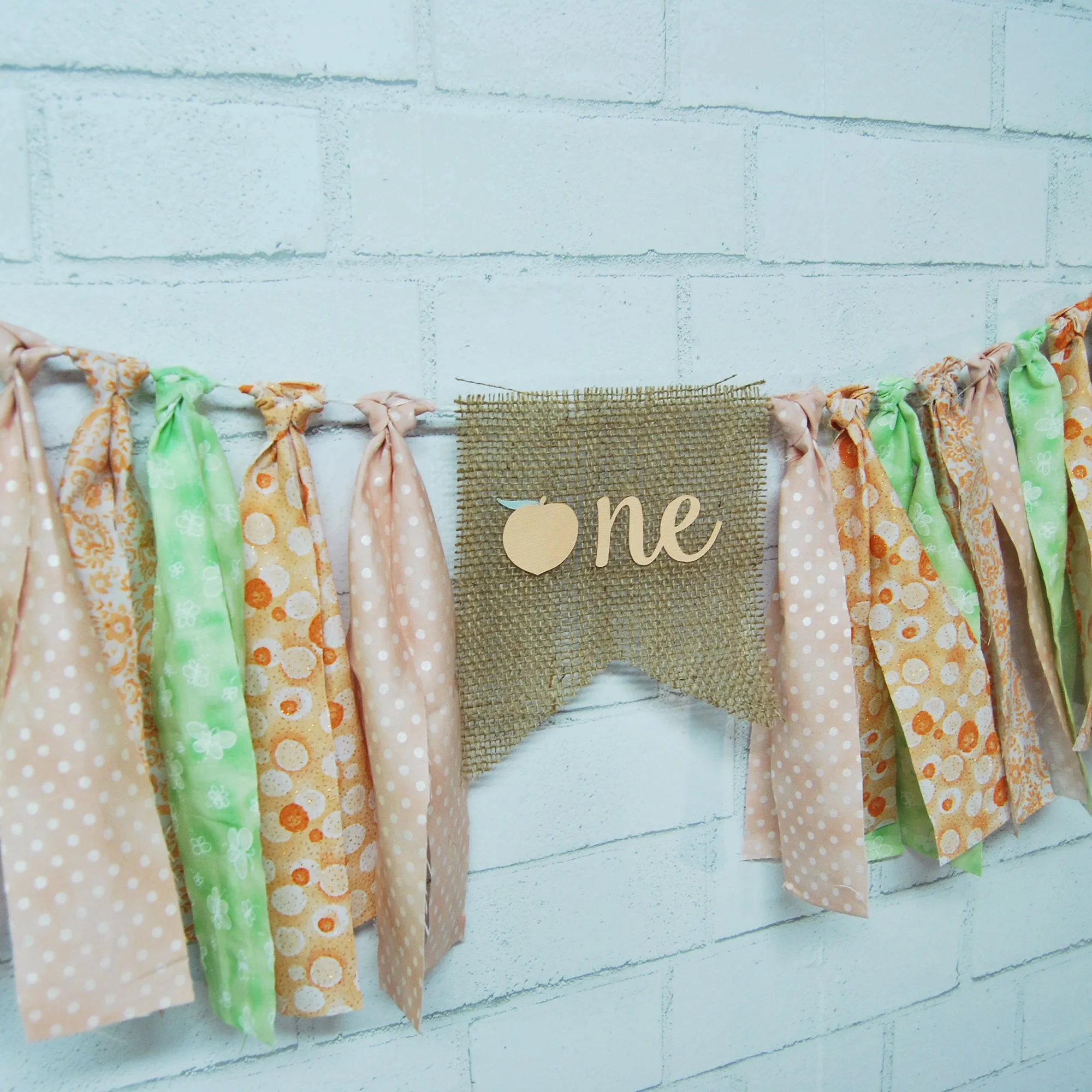 Sweet As A Peach Highchair Banner