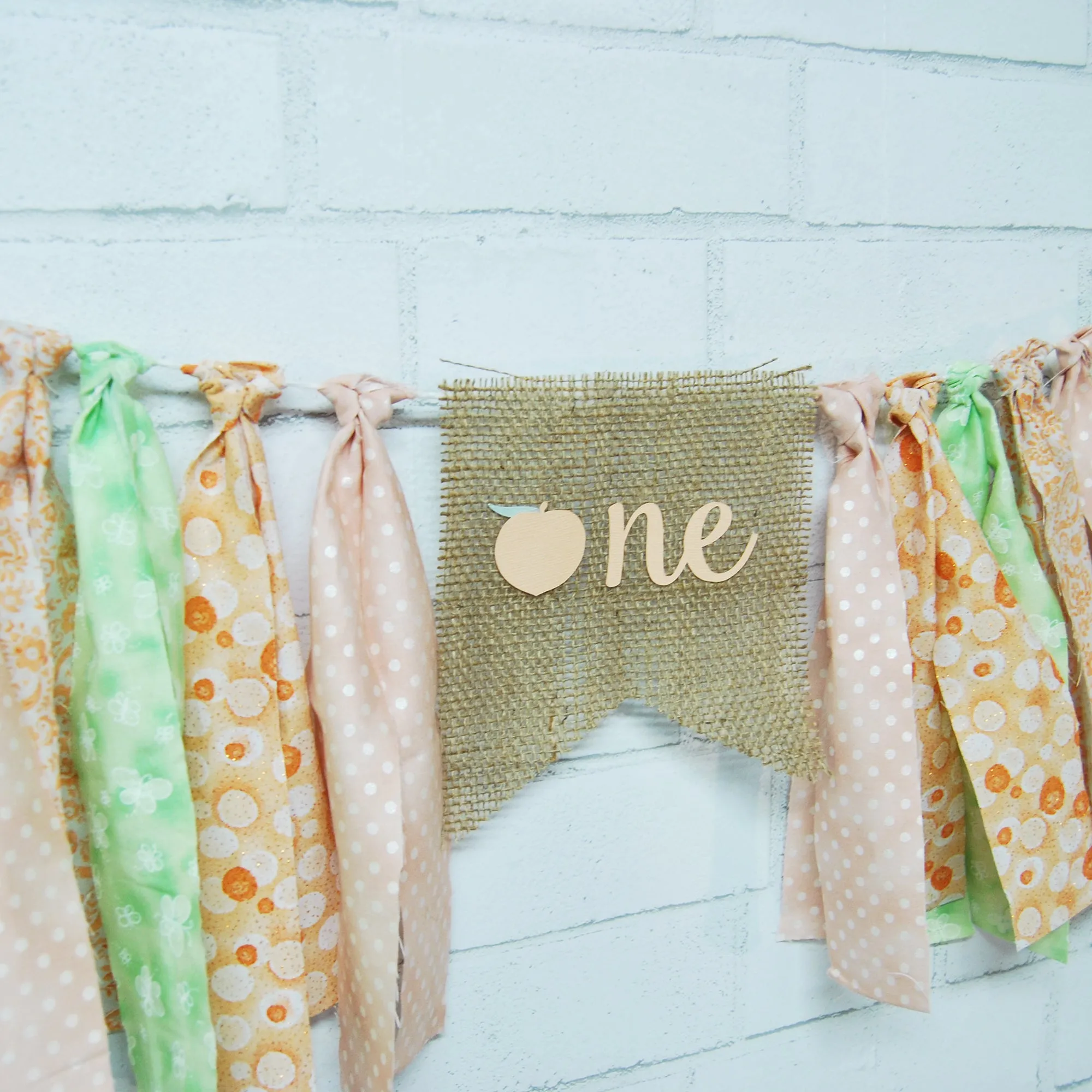 Sweet As A Peach Highchair Banner