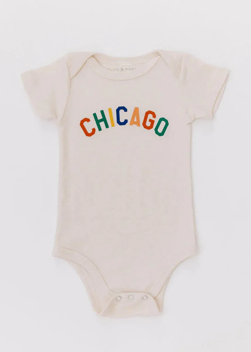 Sweet Home Chicago Onesie in Natural