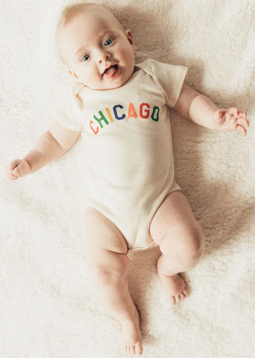 Sweet Home Chicago Onesie in Natural