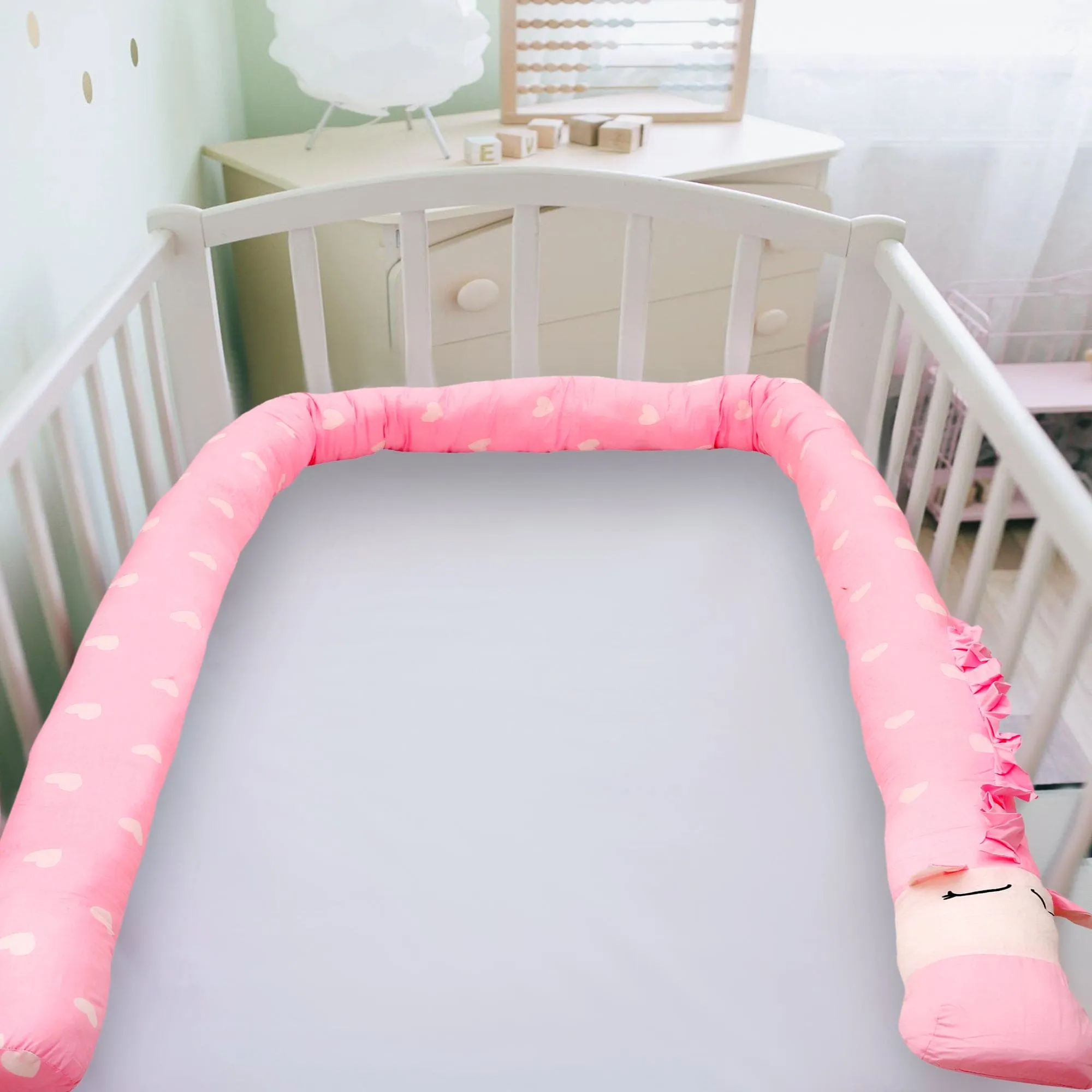 Sweetheart Pink Cot Bumper